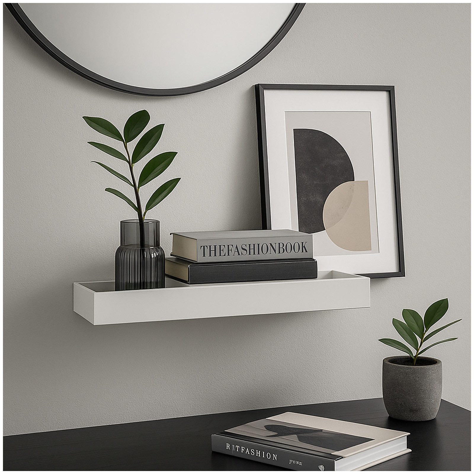 HTI-Living Wandregal Wandregal Altona Weiß, Stück, günstig online kaufen