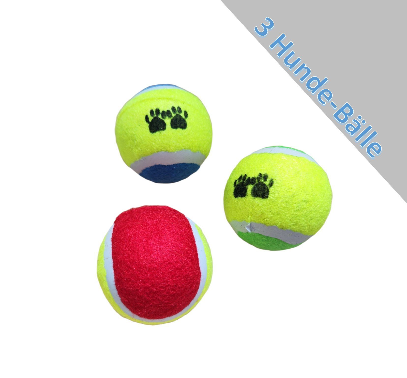 Haustier Tierball auffindbar Hund Hundebälle Toys Spaß HMH-Shop Dog bunt Hundeball Tennisball ~6,5cm gut Farben Ball Farben, Katze Ausdauer auspowern gut Helle auffindbar, Spielen Bälle 6 Helle Hundespielzeug Agility Ø Tennisbälle Training