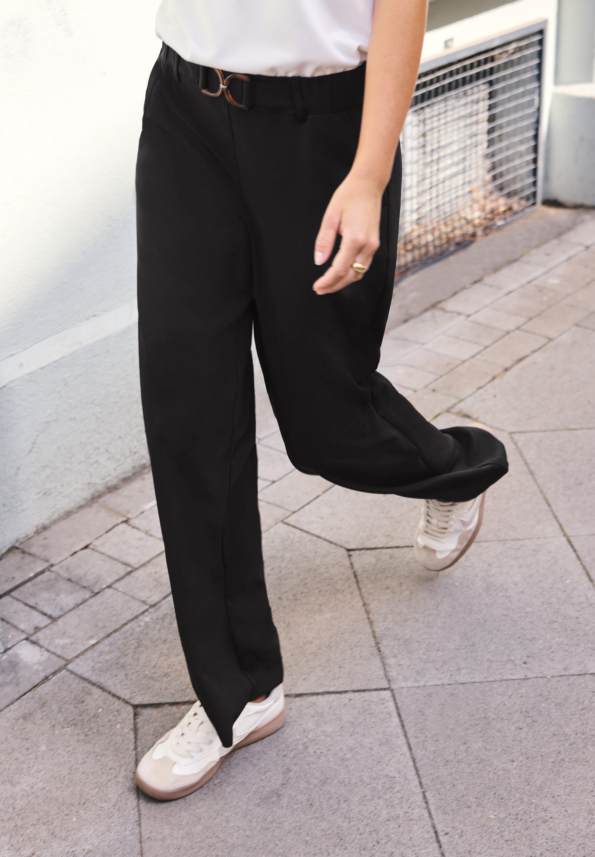 STREET ONE STUDIO Stoffhose mit Wide Legs