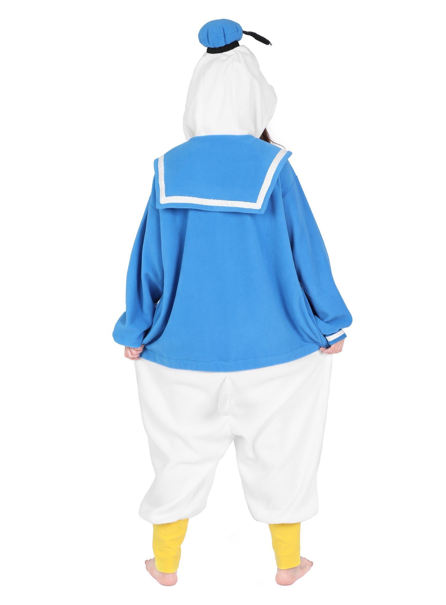 Metamorph Kostüm Donald Duck Kigurumi Partyanzug M-L Karneval Fasch, Original Disney-Kostüm: kuscheliger Onesie von Sazac
