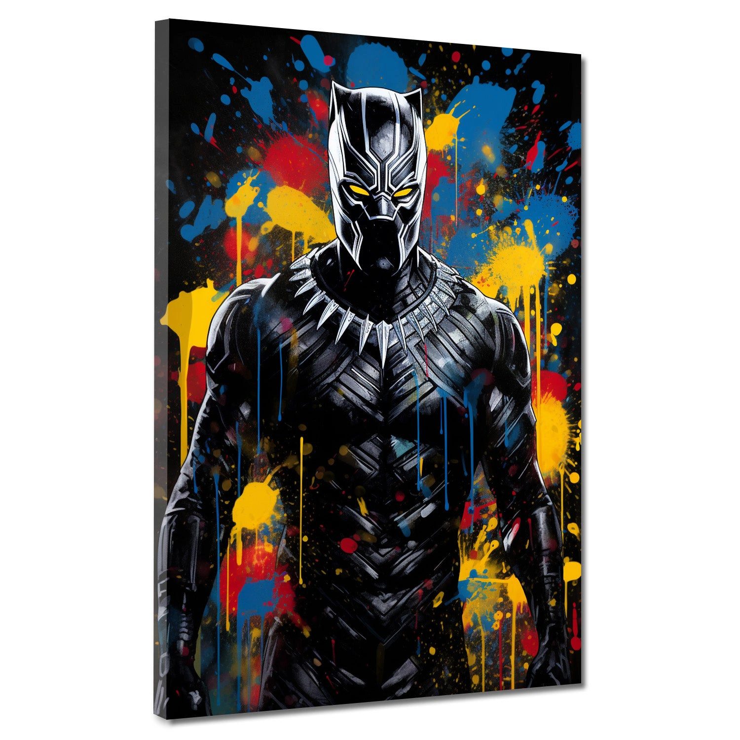 Artedinoi Leinwandbild Black Man Film Panther Pop Art Leinwandbild Wandbild Kunstdruck XL Wan