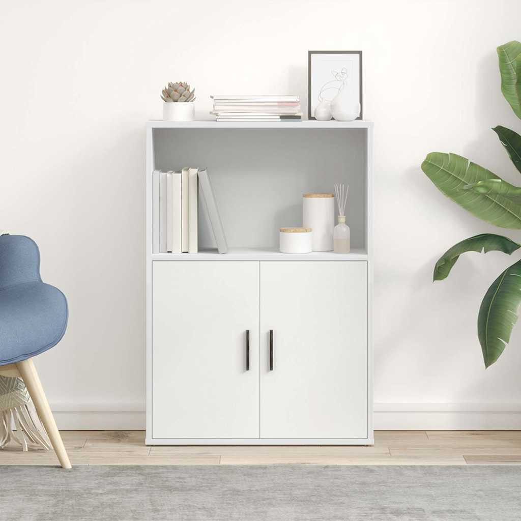 vidaXL Bücherregal Bücherregal Weiß 60x24x85 cm Holzwerkstoff, 1-tlg. günstig online kaufen