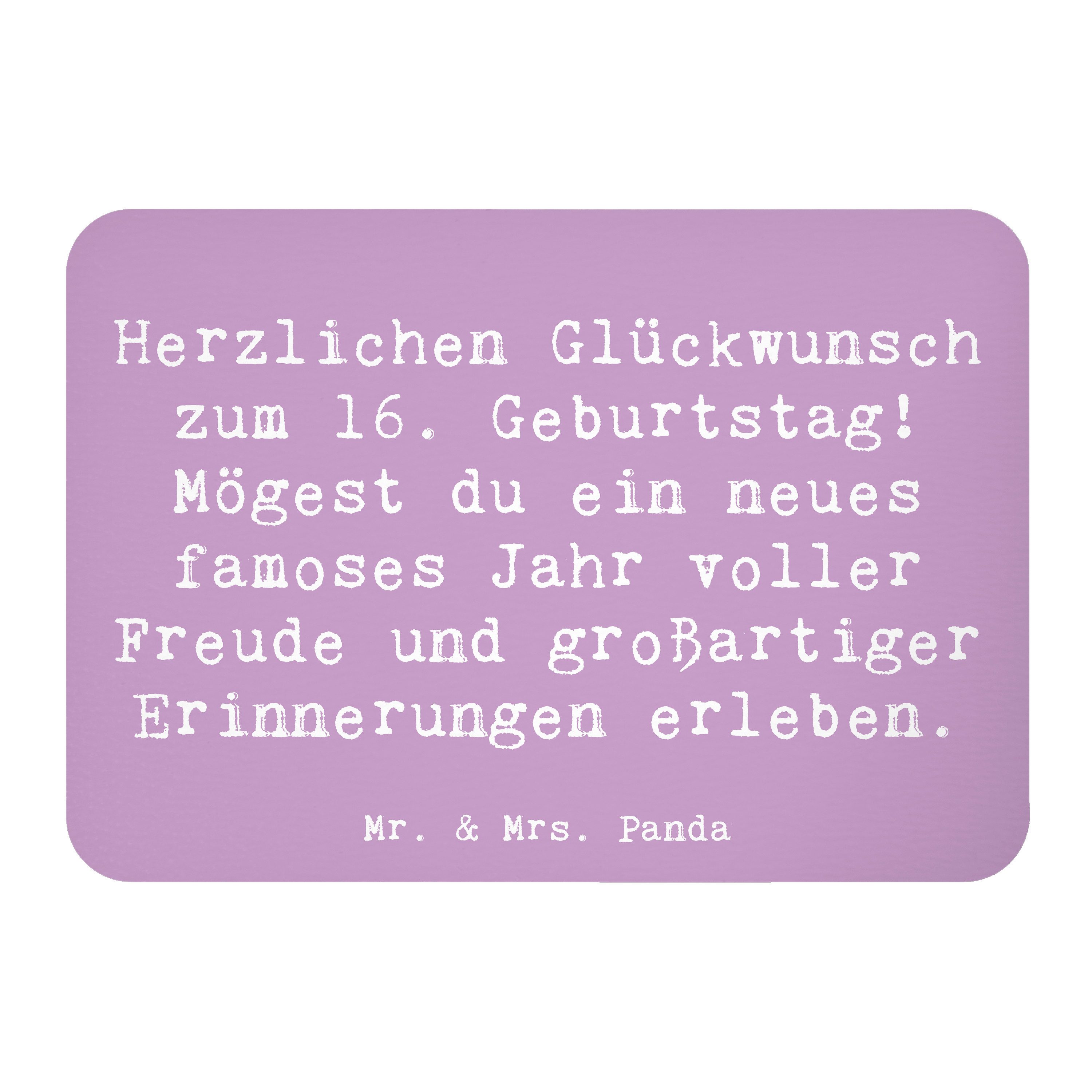 Magnet Spruch 16. Geburtstag - Lavendeltraum - Geschenk, Liebe, Happy Birthd