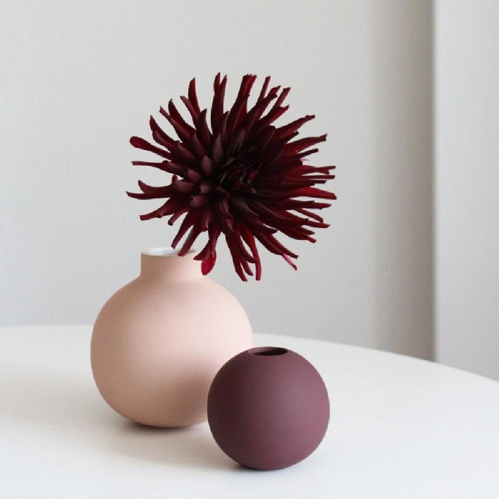 (8cm) Cooee Rose Dekovase Cinder Ball Design Vase