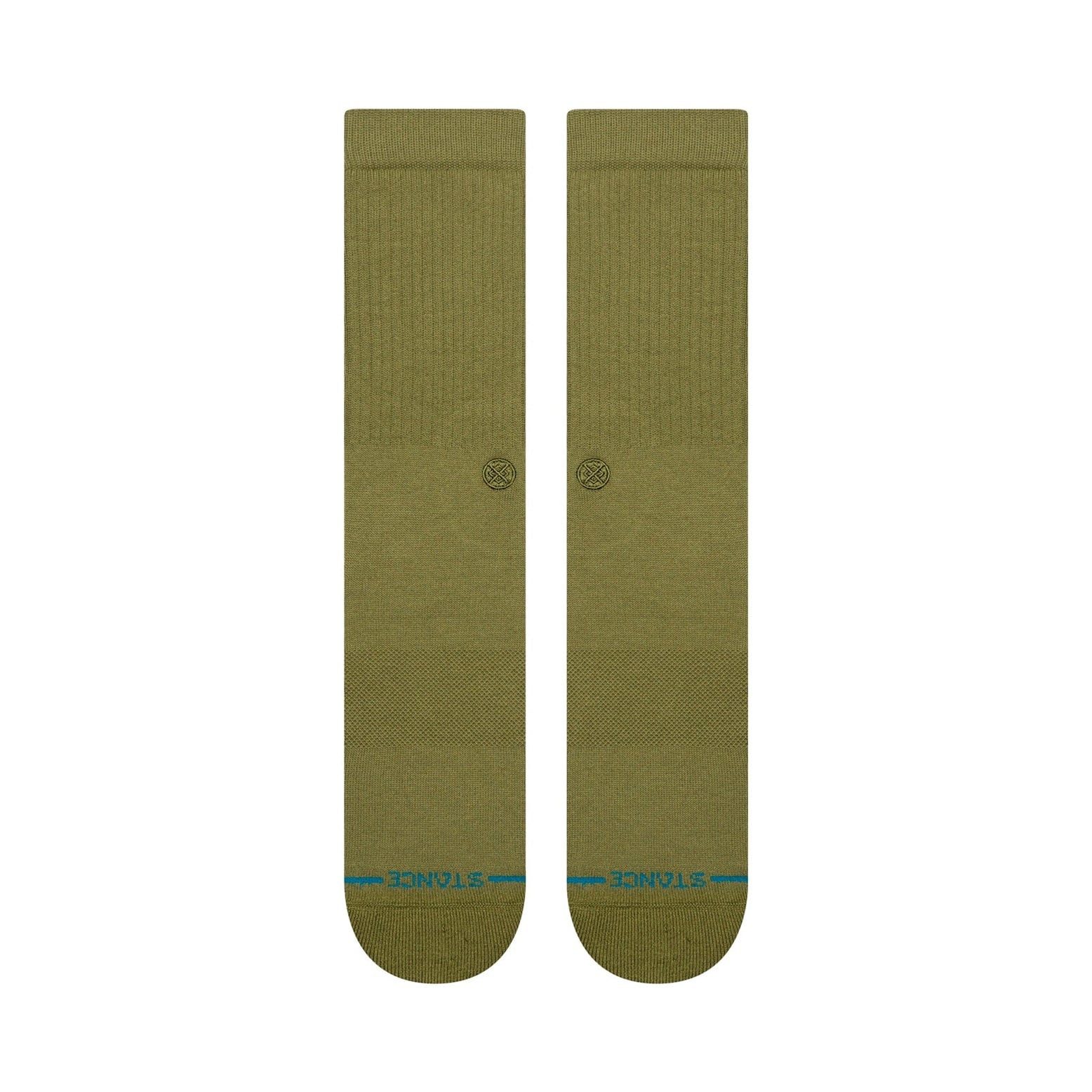 Stance Socken Tagessocke Crew Icon (verstärkte Fersen- und Zehenpartie) olivegrün