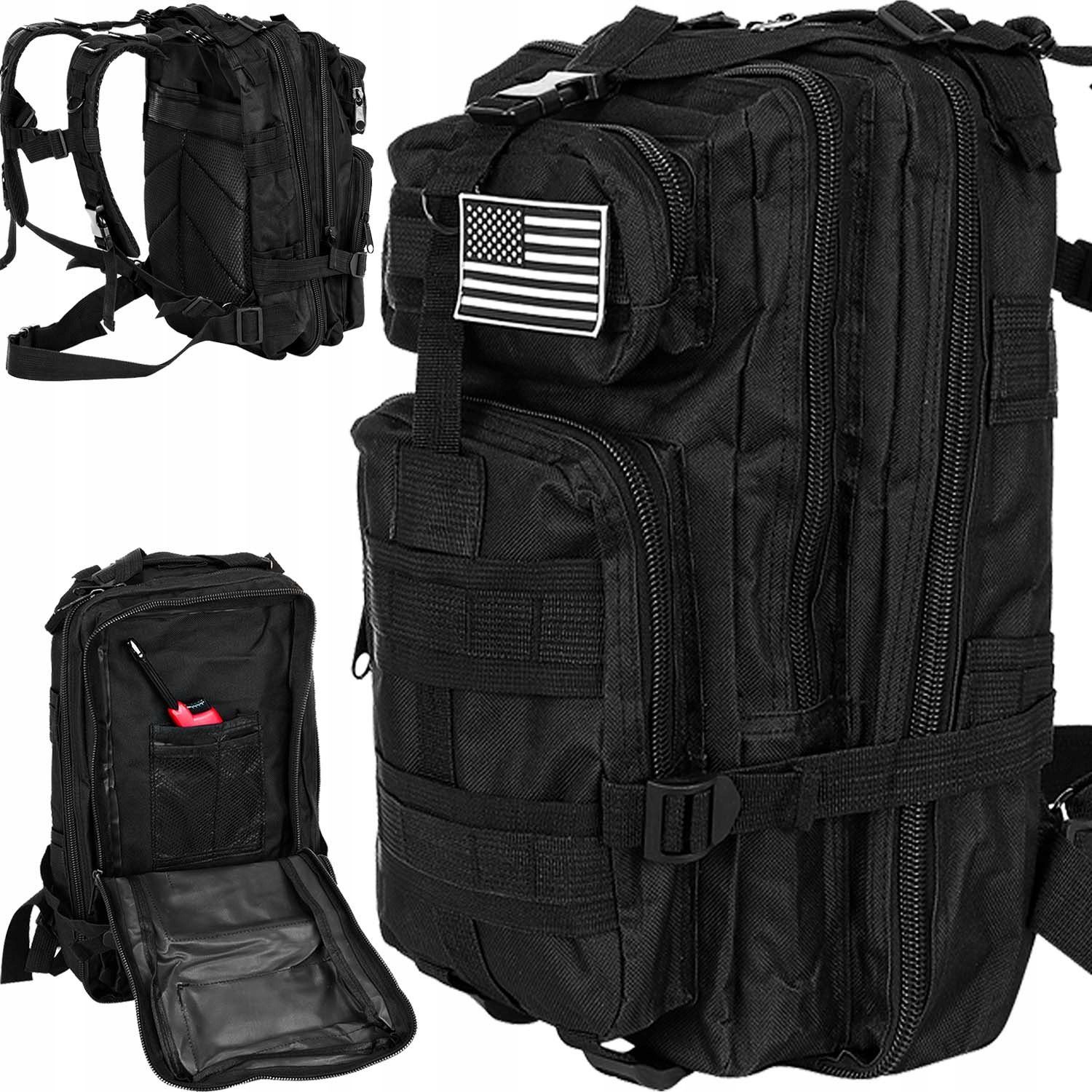 Freizeitrucksack Militär-Rucksack Wander 26L Herren taktischer Survival Backpack