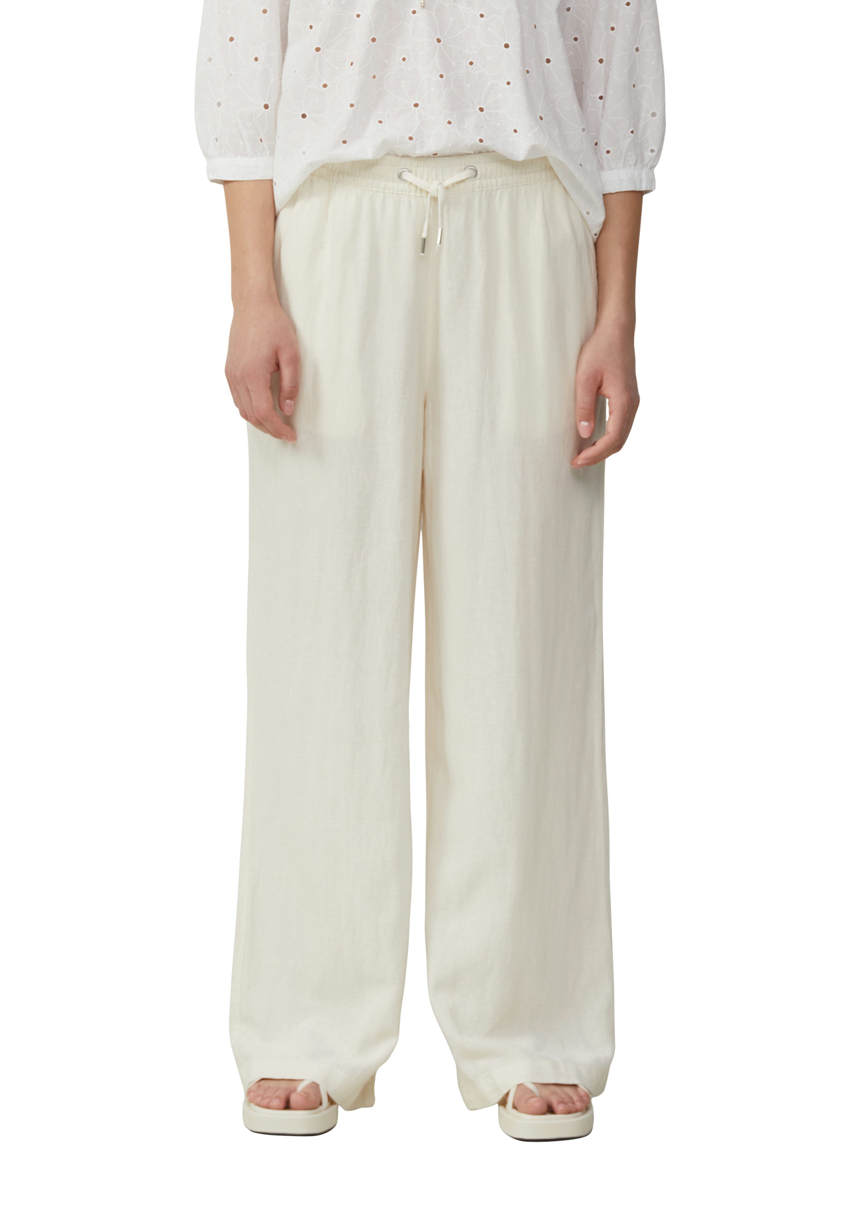 QS Leinenhose mit Gummizug günstig online kaufen