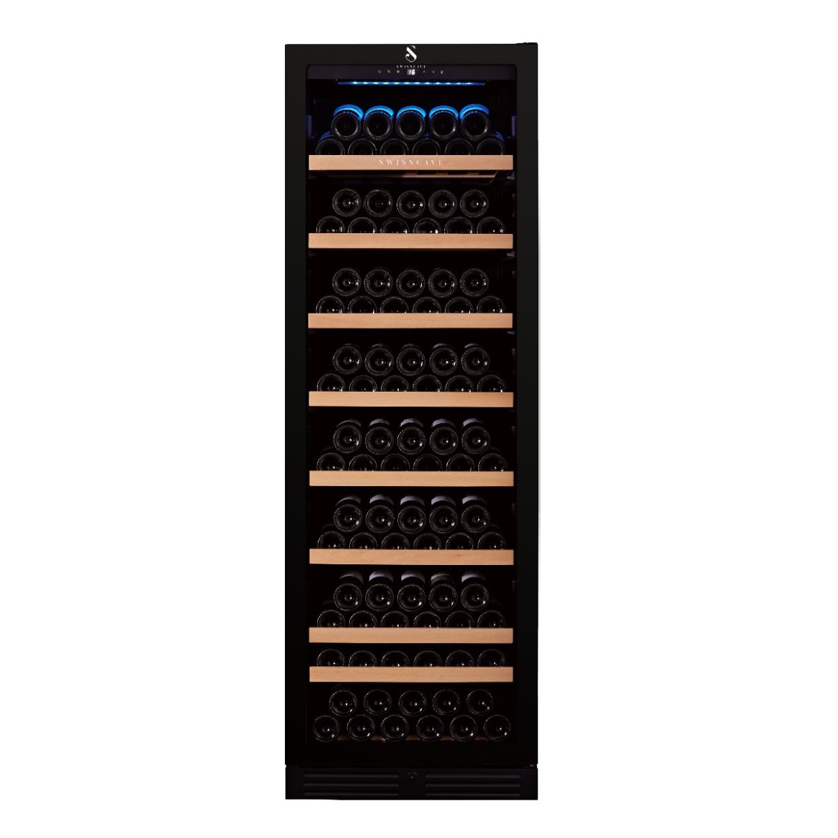 Swisscave Weinkühlschrank WL 455 F,1-Zonen Weinkühlschrank, 169 Flaschen, 180cm (H)