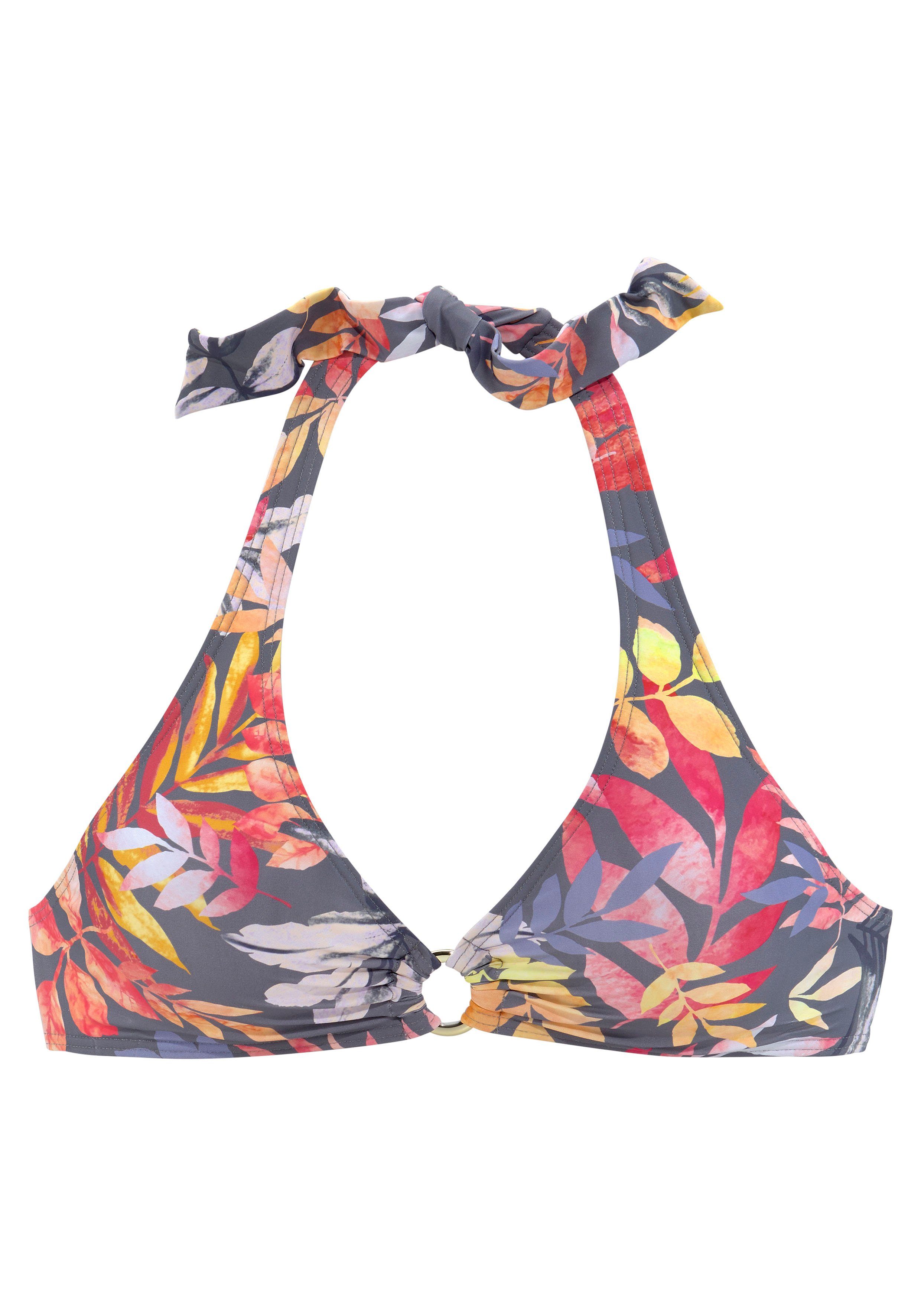 Vivance Triangel-Bikini-Top Leilani, bedruckt, herausnehmbare Cups, im Nack günstig online kaufen