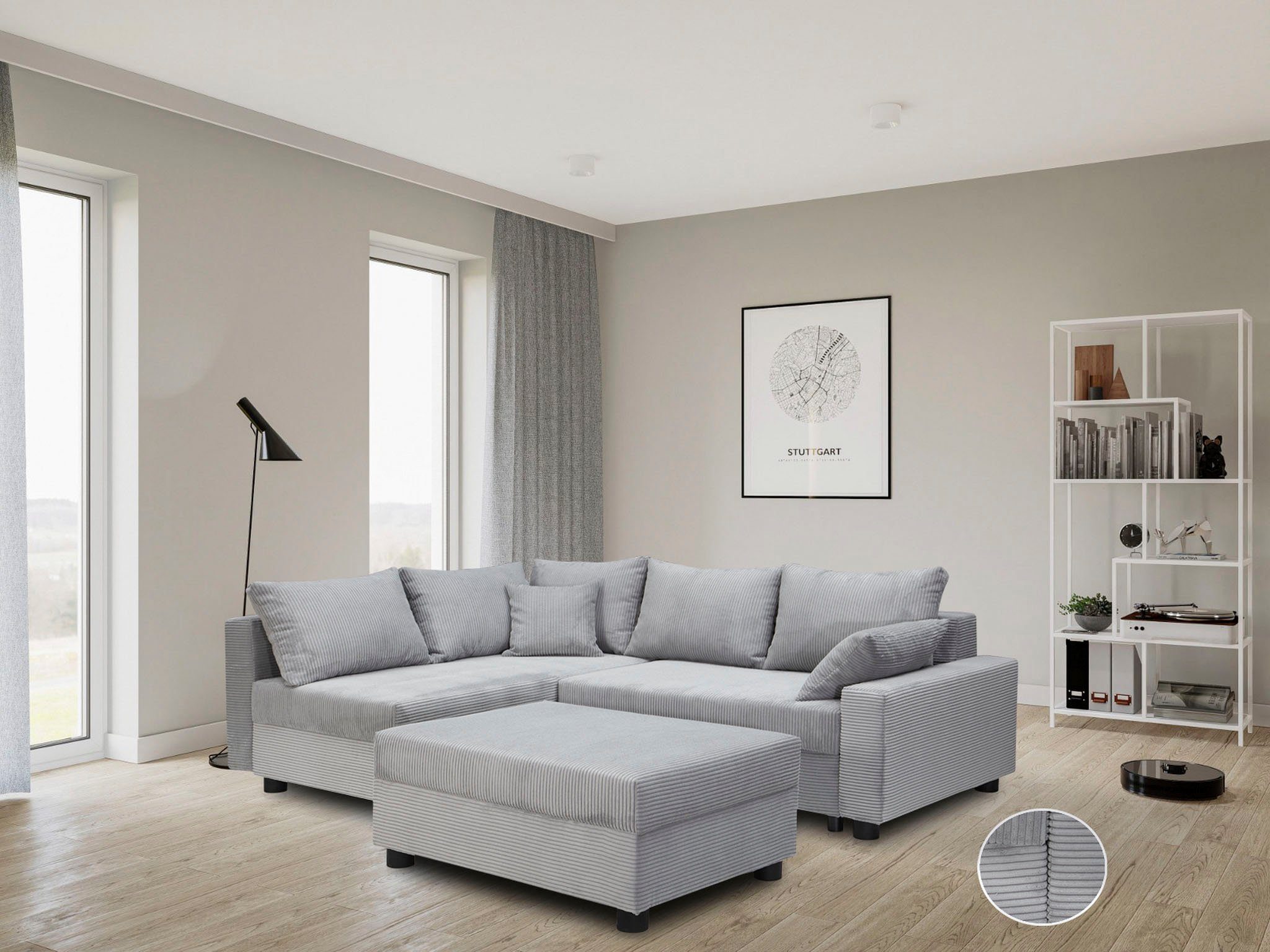 COLLECTION AB Ecksofa "Parma L-Form" mit Schlaffunktion und Bettkasten, ink günstig online kaufen