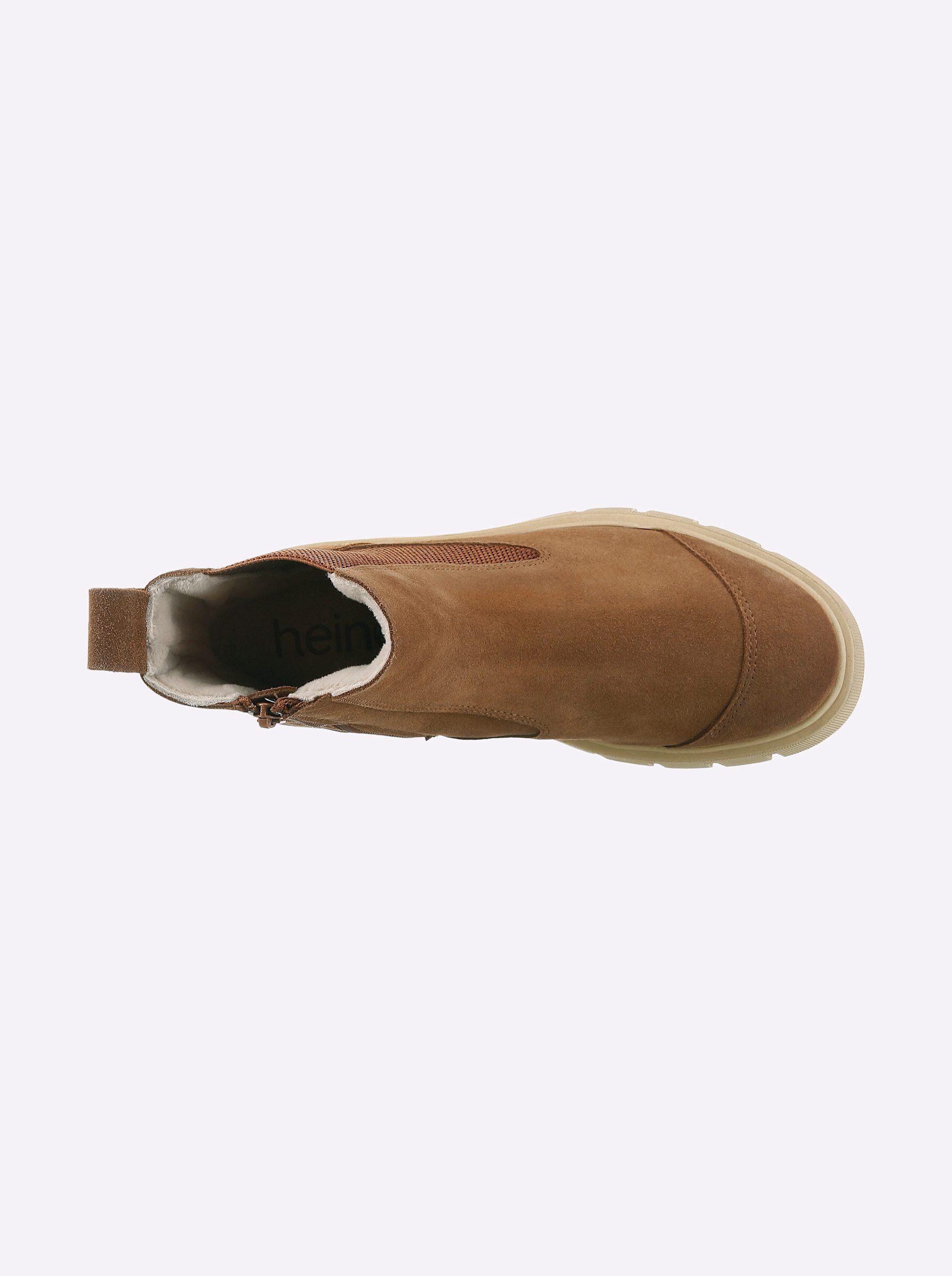 heine Stiefelette Stiefelette Wechselfußbett, Stretcheinsatz