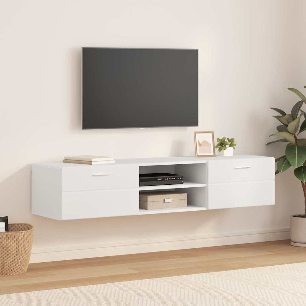 vidaXL TV-Schrank 150 x 39 x 30 cm TV-Schränk mit Schubladen Weiß 150x39x30 cm Spanplatt