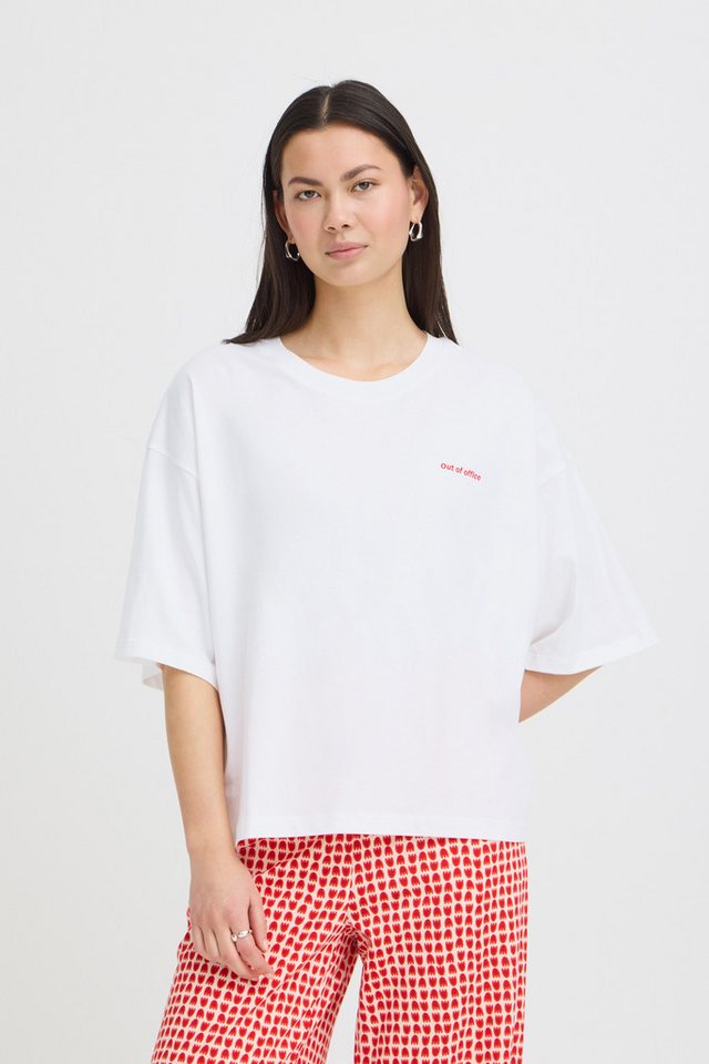 ICHI T-Shirt Kurzarm-Bluse IHNICA