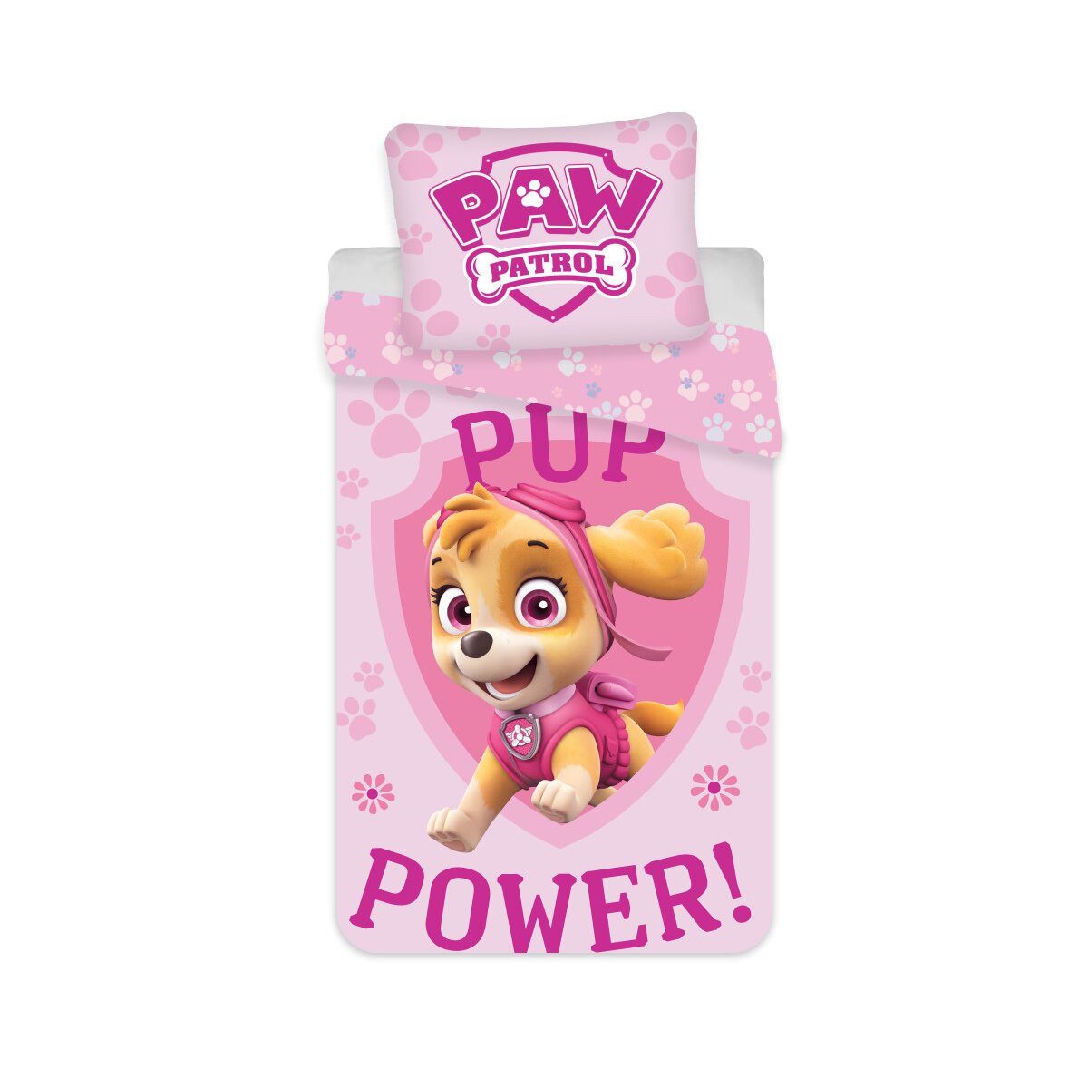 PAW PATROL Bettwäsche Paw Patrol Pup Power Kinderbettwäsche-Set 100×135cm,4 günstig online kaufen
