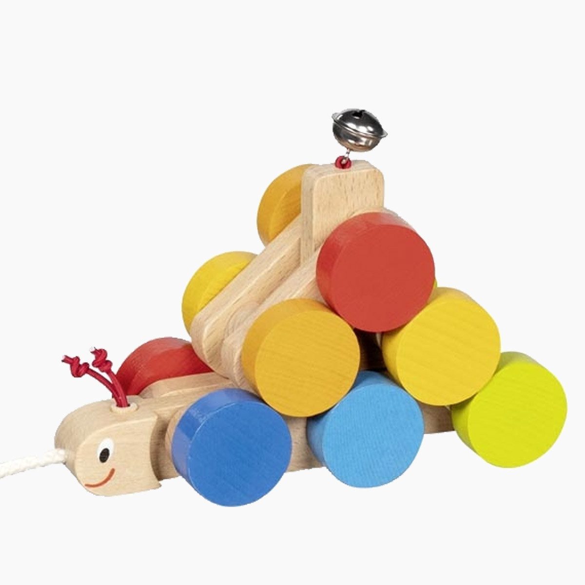 goki Nachziehtier Ziehtier Raupe Mathilda, (packung, 1-tlg), Fördert wichtige Entwicklungsbereiche