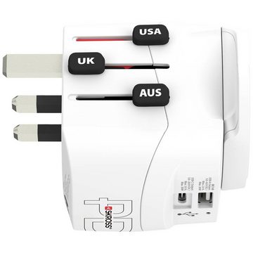 SKROSS Weltreiseadapter World Adapter PRO Light USB Reiseadapter