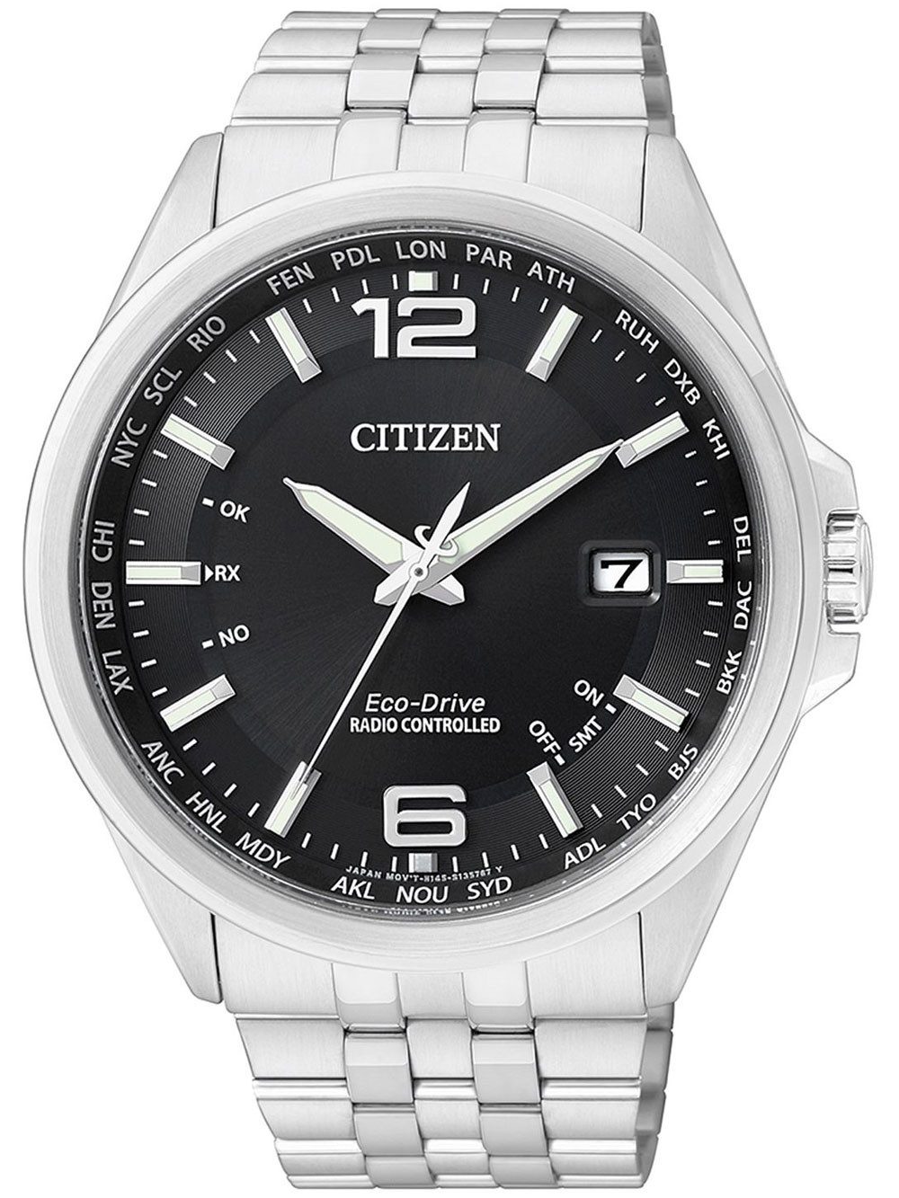 Citizen Quarzuhr Citizen Eco-Drive Elegant CB0010-88E 4-Zonen Funkuhr Herrenuhr 43mm 10 Citizen Eco-Drive Elegant CB0010-88E 4-Zonen Funkuhr Herrenuhr 43mm 100M
