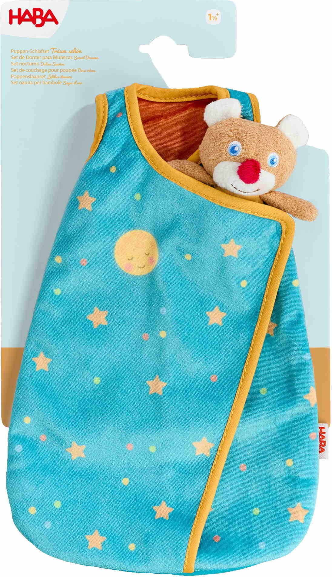 Haba Puppen Schlafsack Zubehör für Stoffpuppe Puppen-Schlafset Träu 2011907 günstig online kaufen