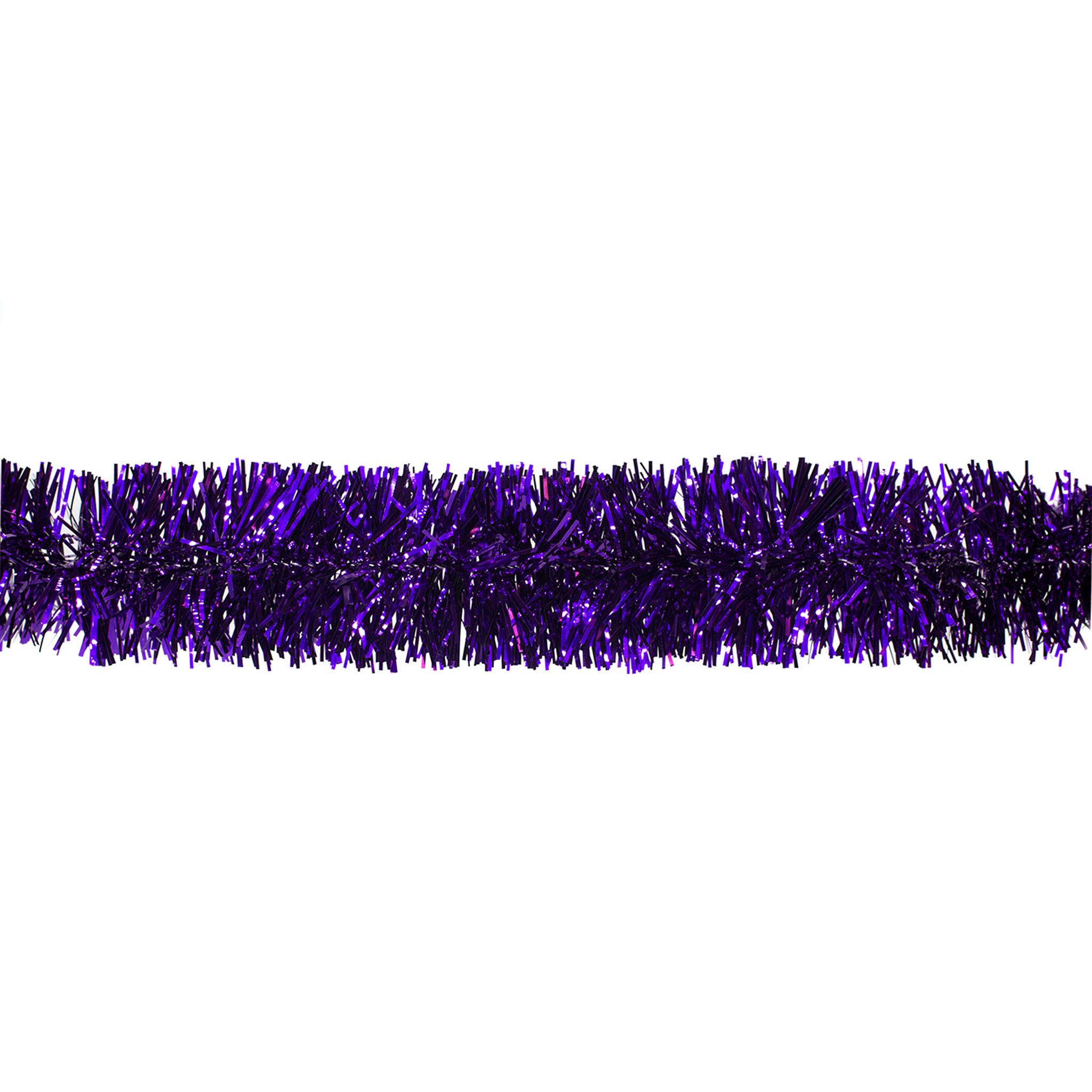 Creativery Girlanden, Weihnachtsgirlande Lametta 5cm, 3 Meter lila / violett