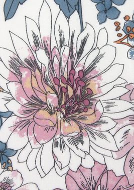 LASCANA Schlupfbluse mit Blumenprint und Trompetenärmeln, Blusenshirt, sommerlich