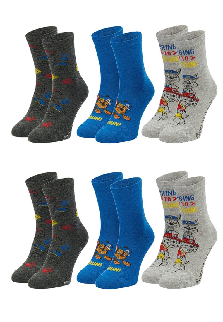 Socken Paw Patrol Chase Kinder Jungen Socken 6er Pack