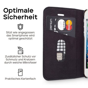 wiiuka Handyhülle suiit Hülle für iPhone 5 / 5s / SE 2016, Klapphülle Handgefertigt - Deutsches Leder, Premium Case