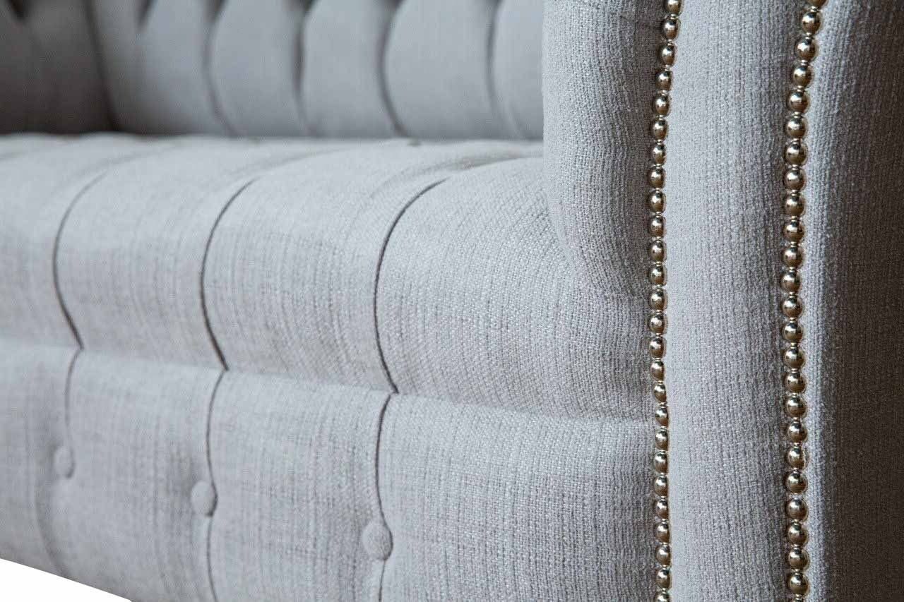 Polster JVmoebel Sitzer 2 Europe Made Chesterfield Textil In Couchen, Stoff Sofa Sofa Luxus Couch