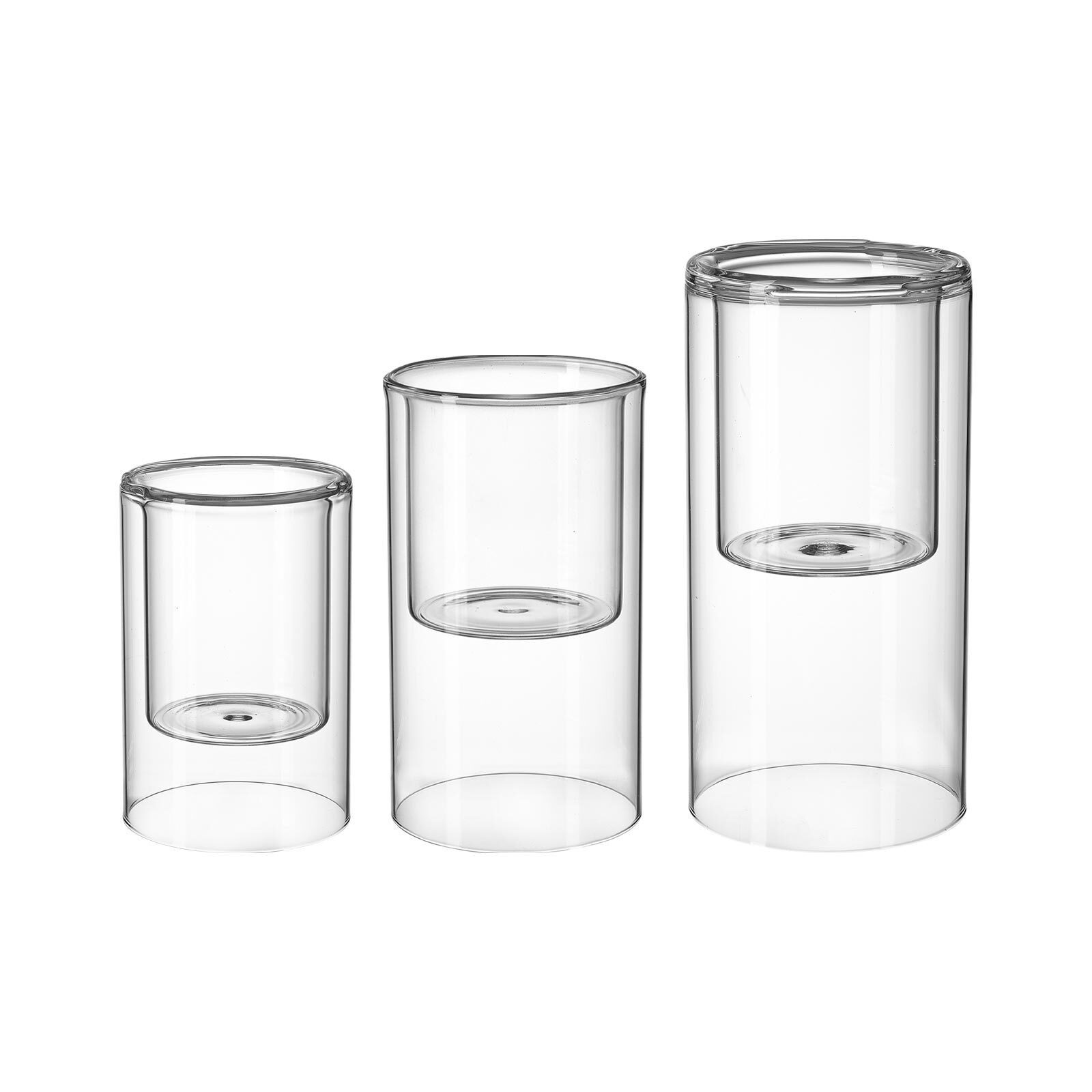 Ritzenhoff & Breker Windlicht Abisko Windlichter 15,5 / 18 / 20 cm 3-tlg. (3x Windlicht, 3 St)