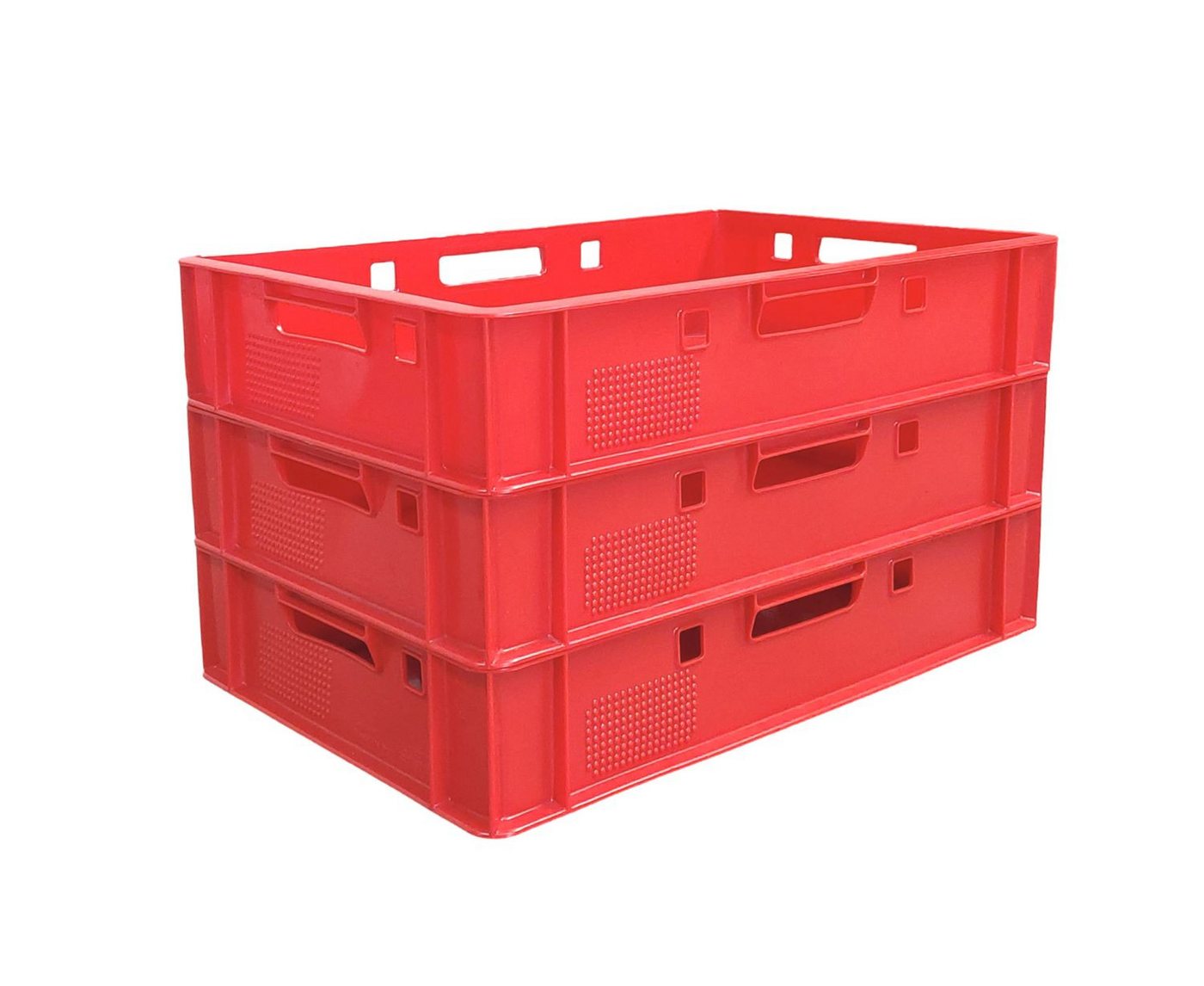 Thumbnail - BURI Transportbehälter BURI Fleischkisten Kisten Eurobox lebensmittelecht - HDPE Metzgerkiste, (3-St)