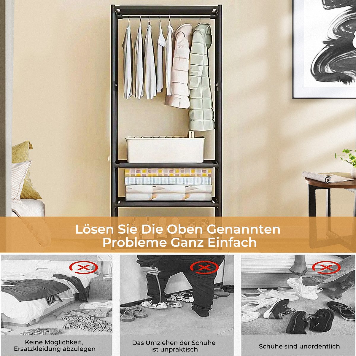 RWEUOQ Kleiderständer Freistehender Metall-Garderobe 1 oder günstig online kaufen
