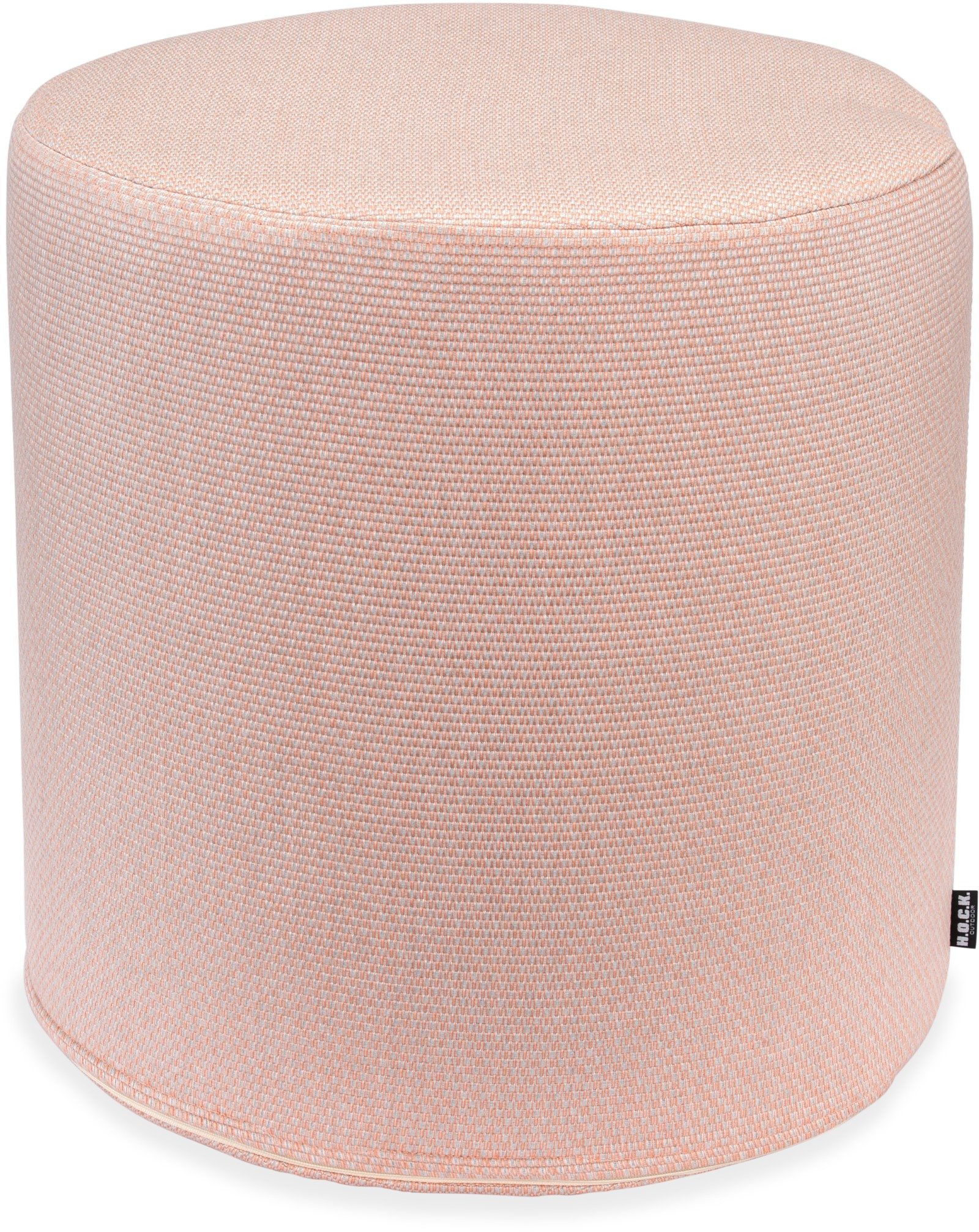 H.O.C.K. Sitzhocker H.O.C.K. Odin Outdoor Hocker Pouf ø45x45cm rund nectar fuzzy peach, Hocker, Sitzhocker, Pouf Hocker, Barhocker - wetterfest, vielseitig