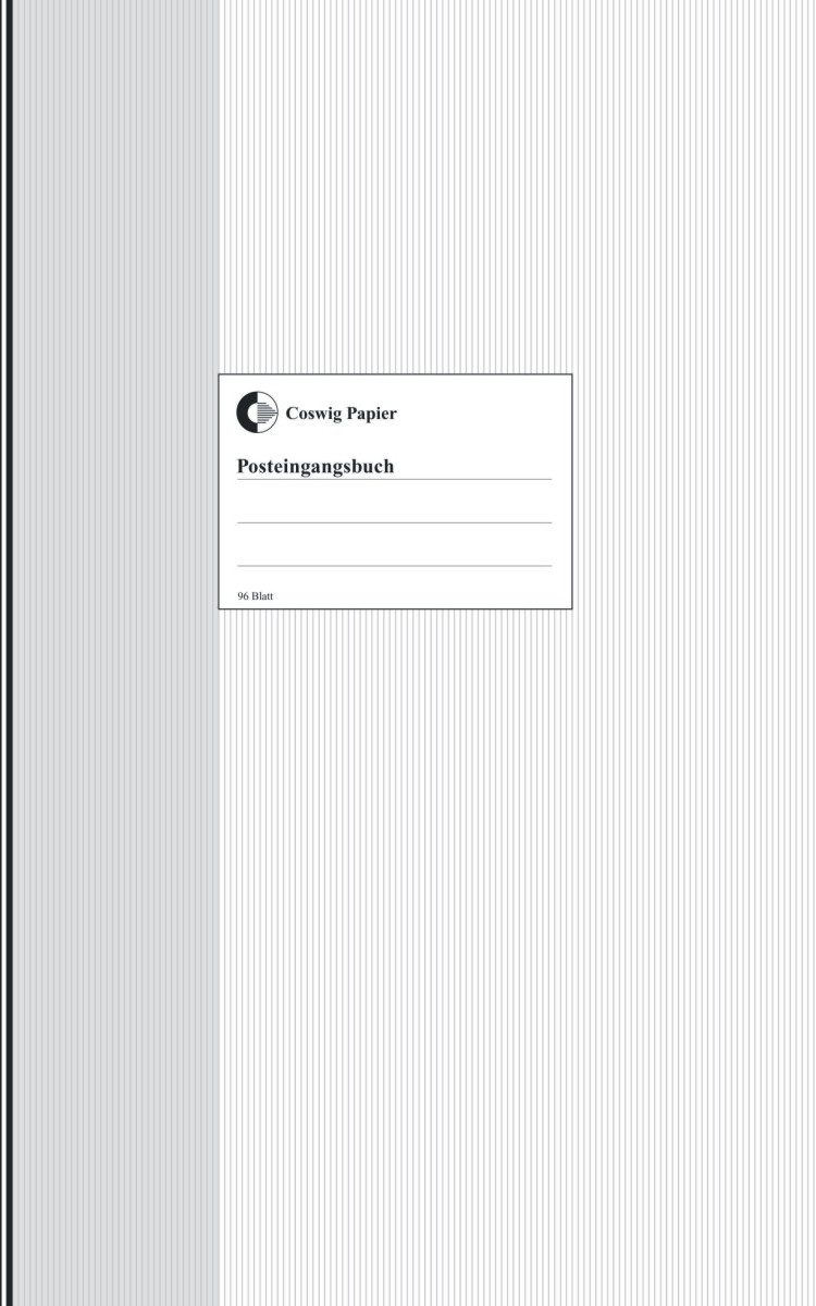 Formularblock Posteingangsbuch A4 96 Blatt.