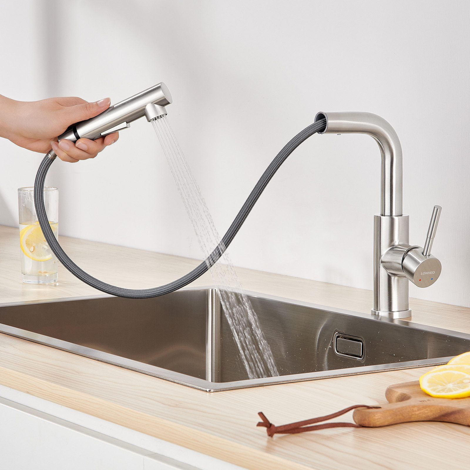 Auralum Max Spültischarmatur Niederdruck Küchenarmatur Wasserhahn günstig online kaufen