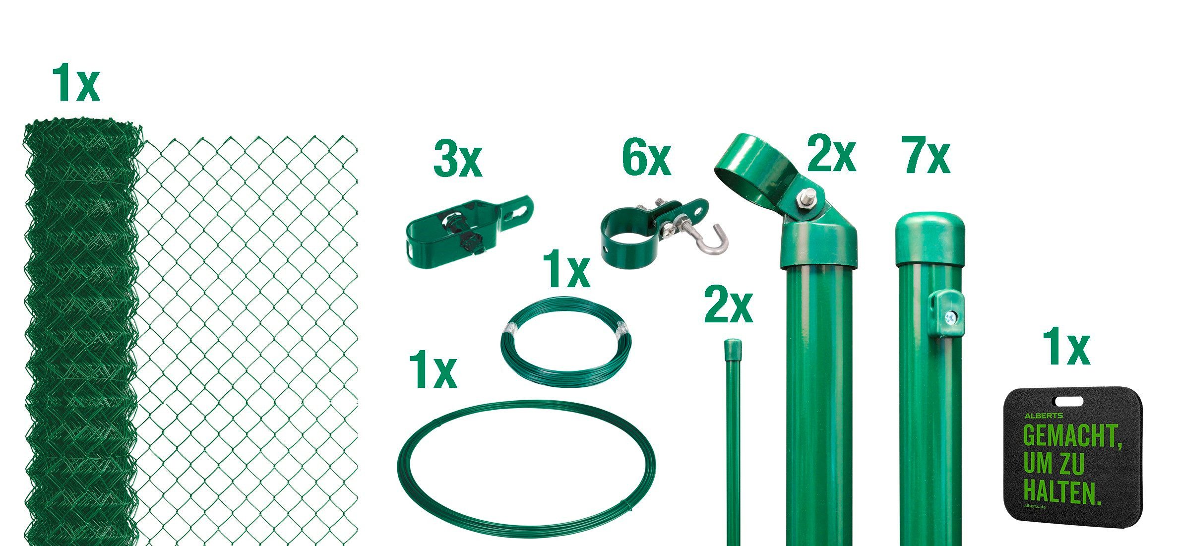 Alberts Maschendrahtzaun, (Set), Höhe: 80 - günstig online kaufen