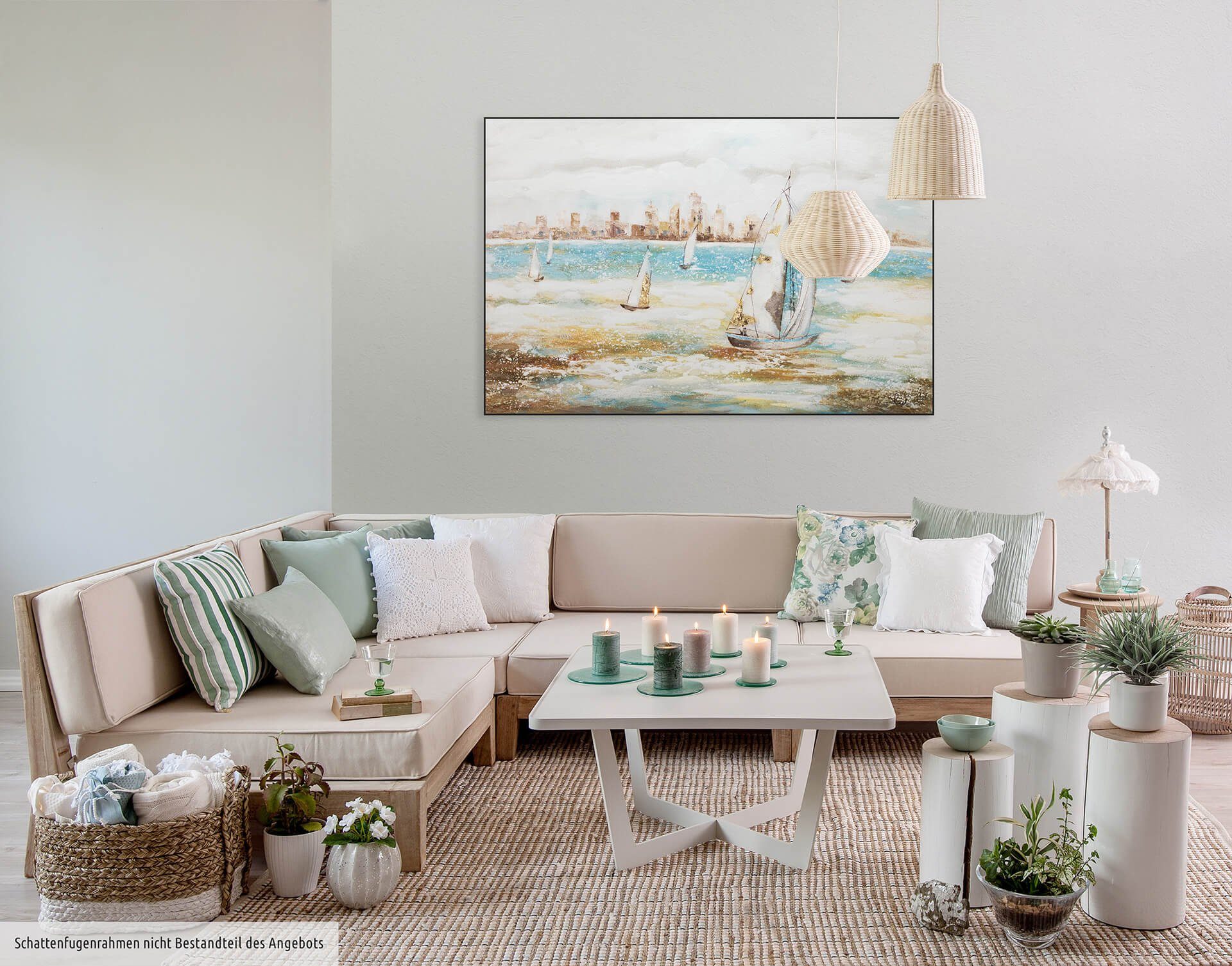 KUNSTLOFT Gemälde Sailor's Race 120x80 cm, Leinwandbild 100% HANDGEMALT Wandbild Wohnzimmer