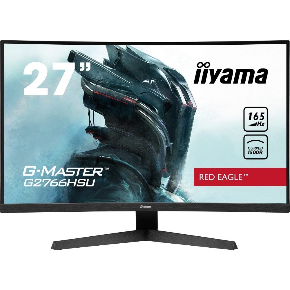 Iiyama iiyama G-Master G2766HSU-B1 27" Curved FHD Monitor TFT-Monitor (1920 x 1080 px, FHD, 1 ms Reaktionszeit, VA, 165 Hz Bildwiederholrate)