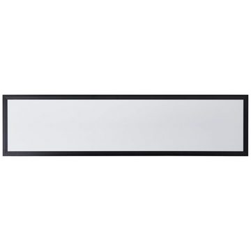 Lightbox LED Deckenleuchte, Dimmfunktion, LED fest integriert, warmweiß - kaltweiß, LED-Paneel, 100 x 25 cm, 3400 lm, dimmbar, 3000-6500 K, CCT, schwarz