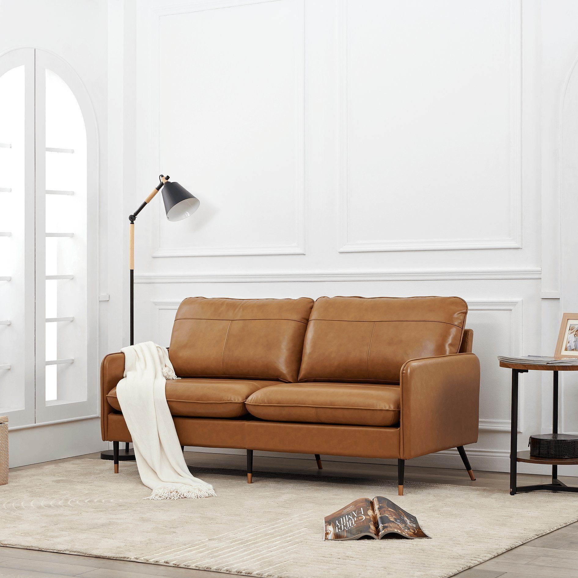 V6 Sofa Leder Sofa 002 2-Sitzer-/ günstig online kaufen