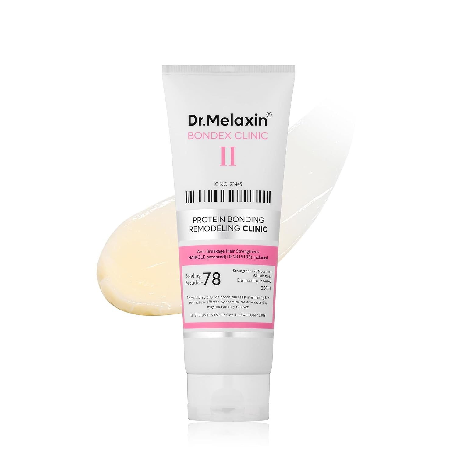 Dr.Melaxin Haarmaske Bondex Protein Bonding Remodeling Clinic 250 ml – K-Beauty Haarkur mit, Bonding Peptide-78, HAIRCLE 16-AS-Komplex, Panthenol – Salon-, Hair-Clinic mit 20.000 ppm HAIRCLE-Komplex & Bonding Peptide-78