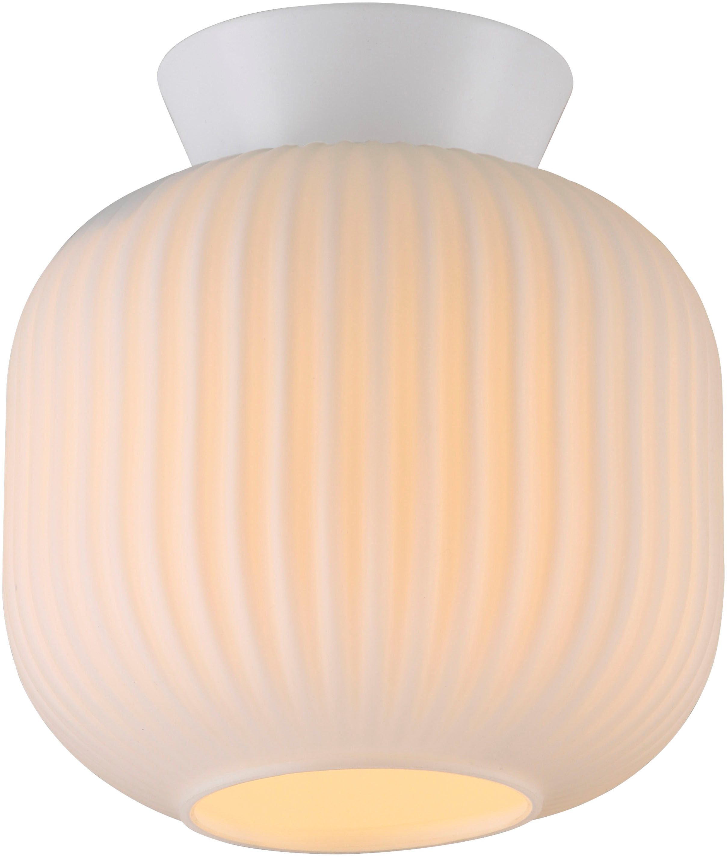 SCHÖNER WOHNEN-Kollektion LED Deckenleuchte NAMI, ohne Leuchtmittel, SCHÖNER WOHNEN Kollektion, geriffeltes Glas