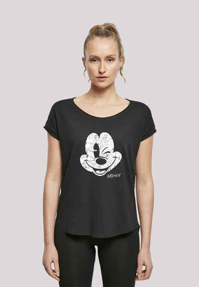 F4NT4STIC T-Shirt »Disney Micky Maus- Movie TV Comic Fan Merch für Kinder Damen & Herren« Damen,Premium Merch,Lang,Longshirt,Bedruckt