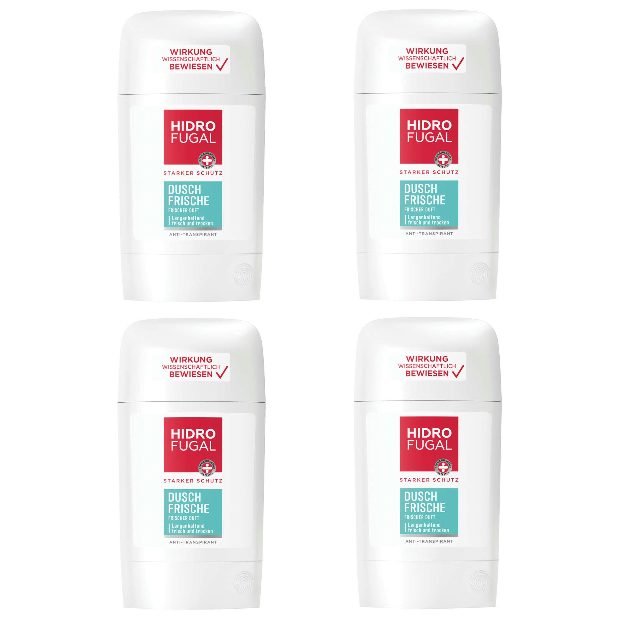 Deo-Stift HIDROFUGAL DUSCH FRISCHE 4 x 50 ml
