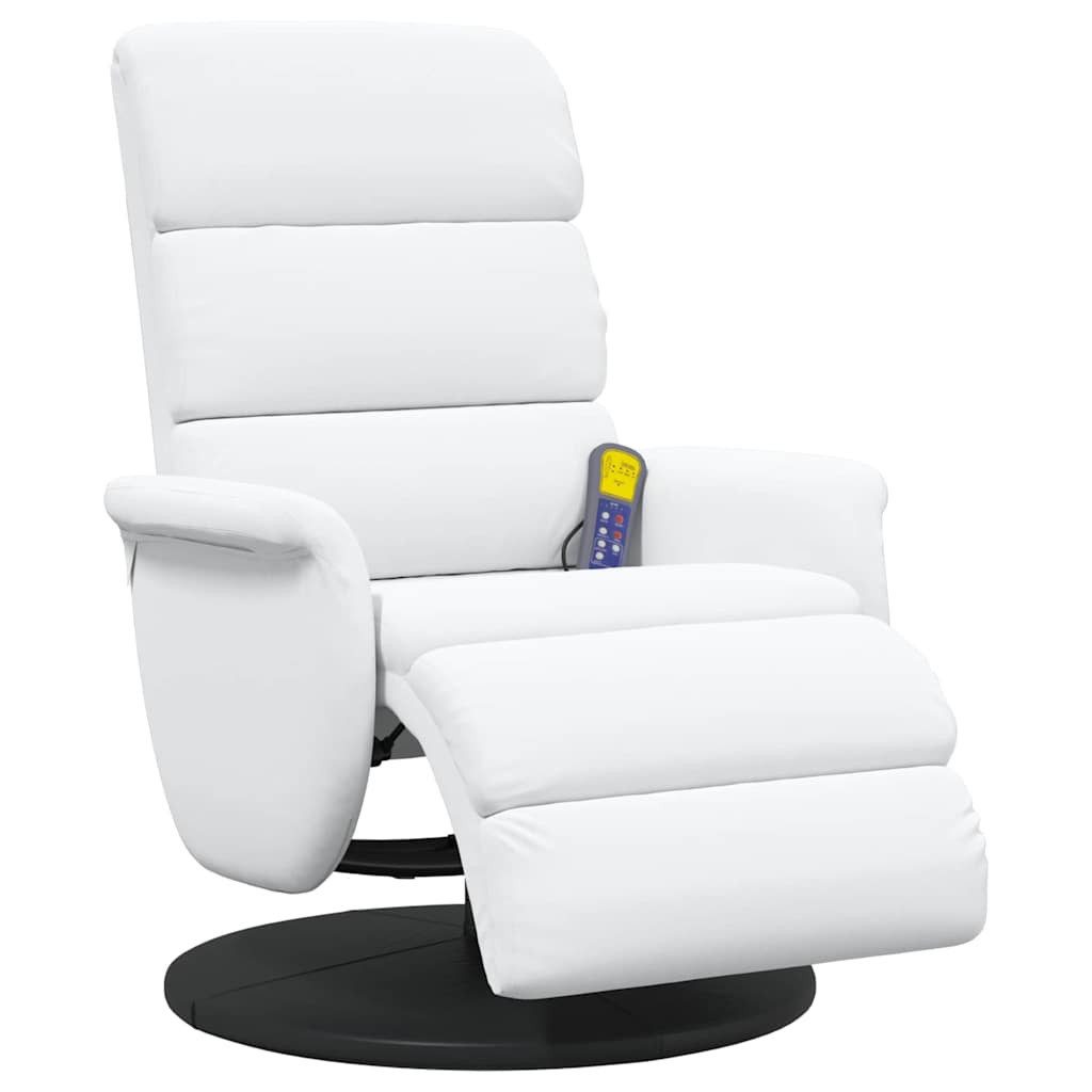 vidaXL Sessel Massage Relaxsessel Weiß 71 günstig online kaufen
