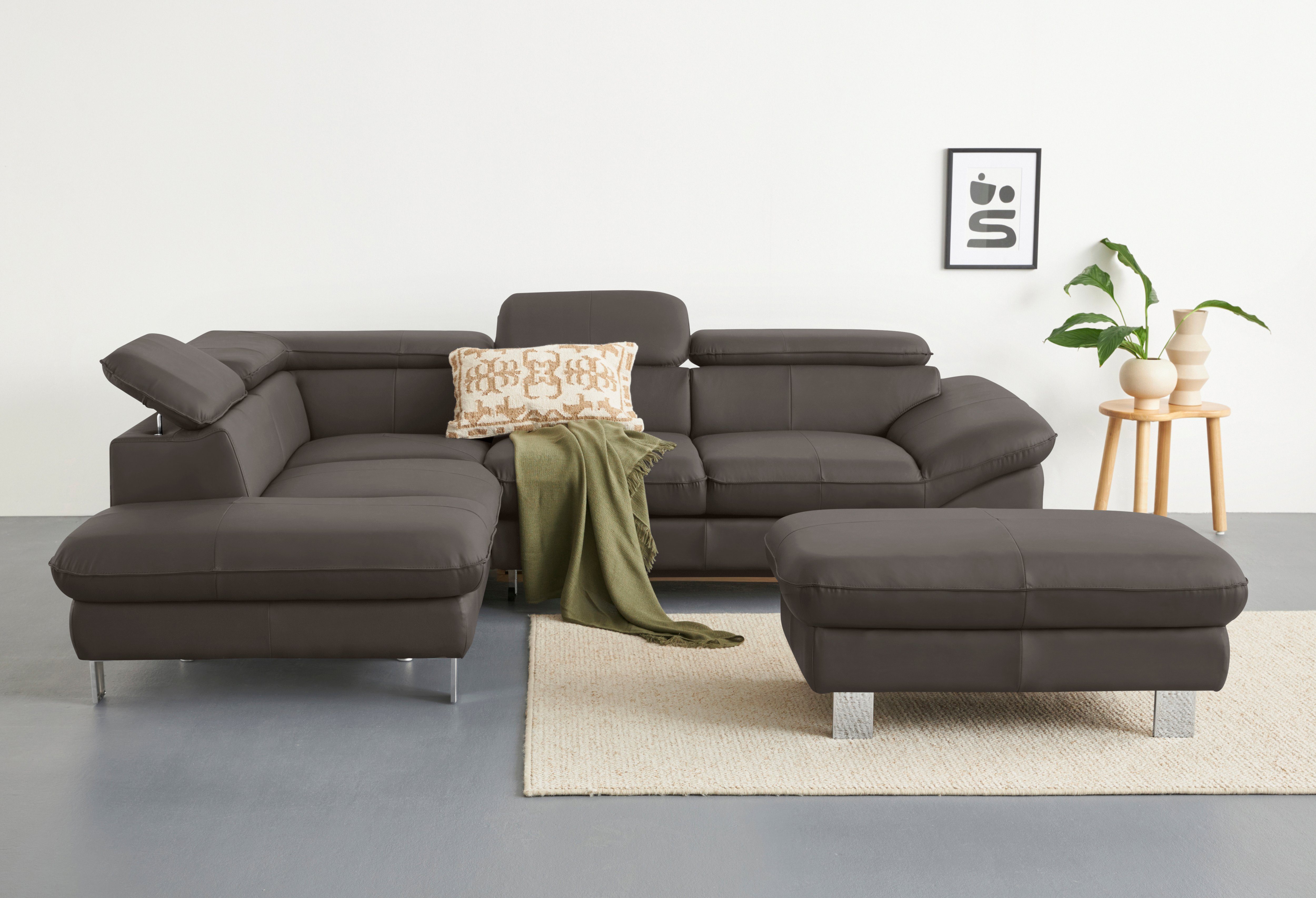 COTTA Ecksofa Driver L-Form, mit Kopfteilverstellung, günstig online kaufen