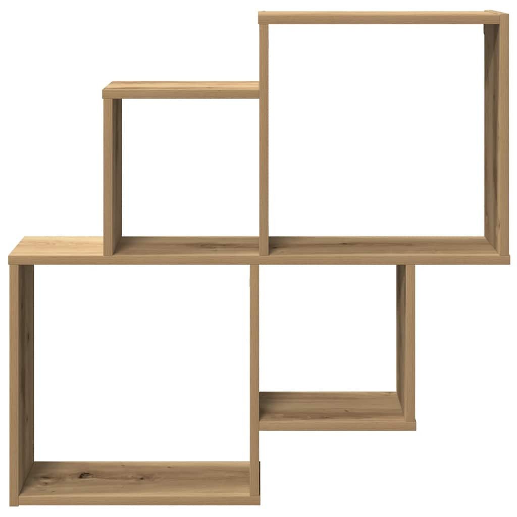 vidaXL Regal Wandregal Artisan-Eiche 80x15x78,5 cm Holzwerkstoff, 1-tlg. – Bild 4 von 5