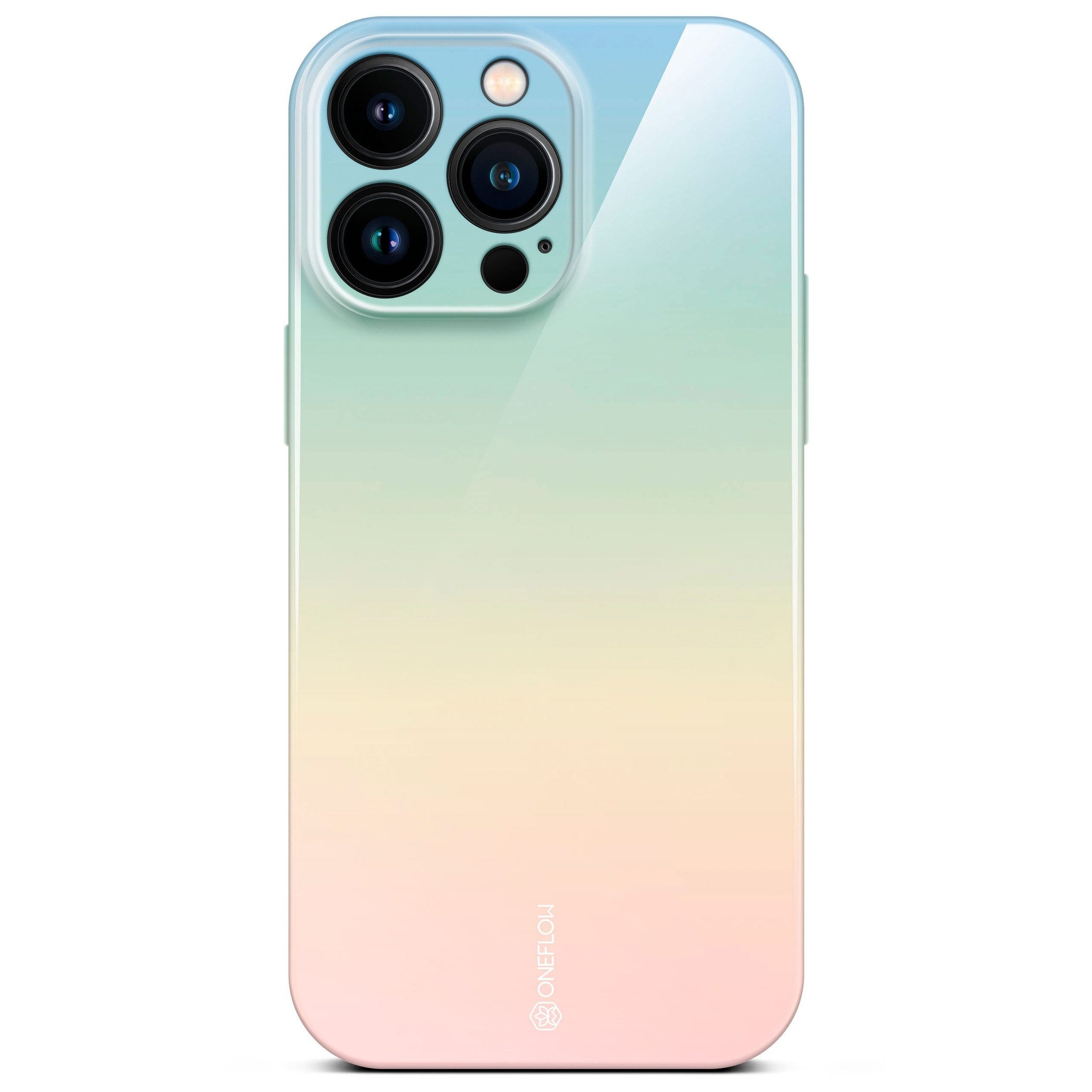 ONEFLOW Handyhülle für iPhone 16 Pro Max Splash Cover Bunt Regenbogen 6,9 Zoll, Hülle mit Design Muster Designer Case Kameraschutz Handy Schutzhülle