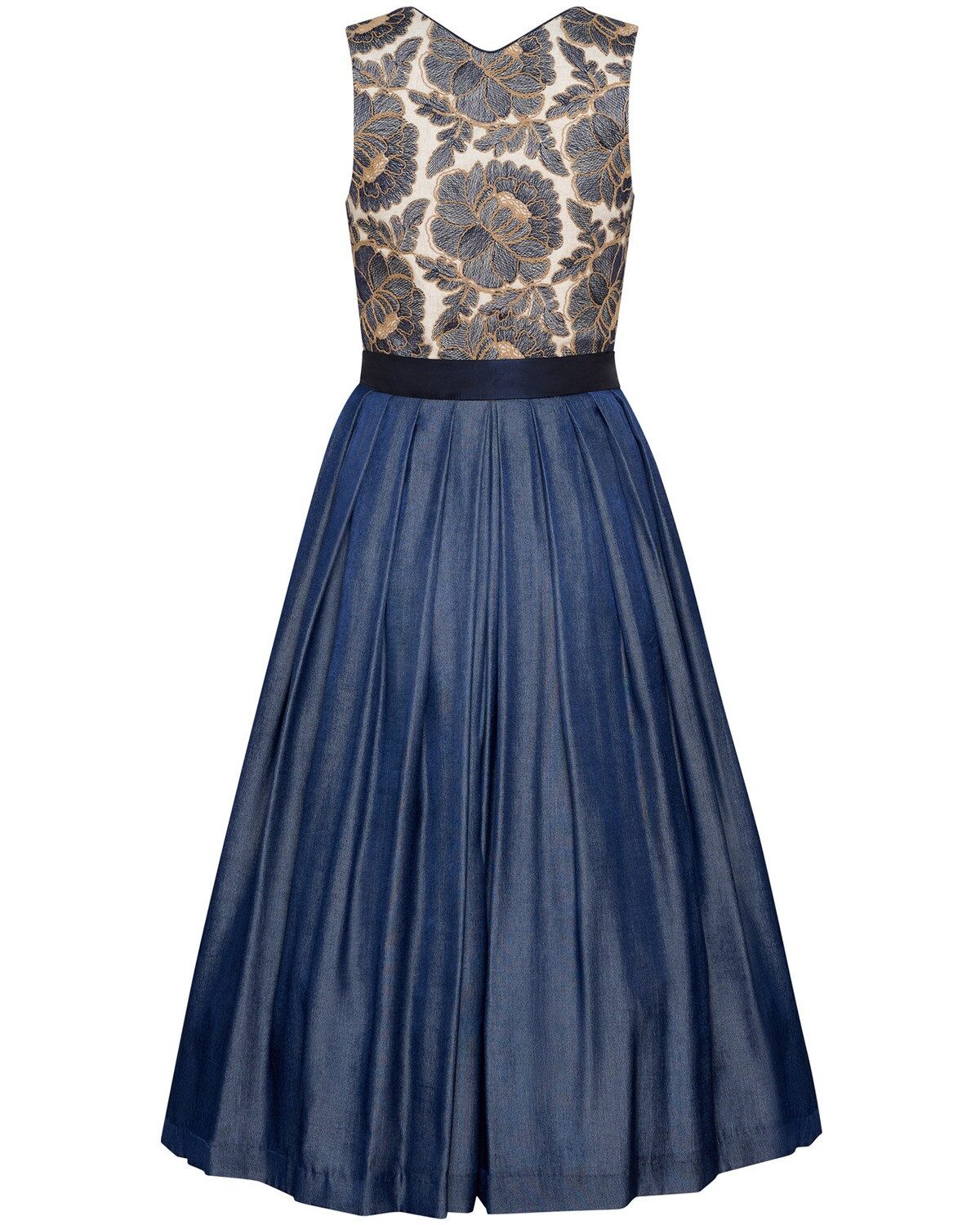 Berwin Dirndl Langes Dirndl mit Stickereien