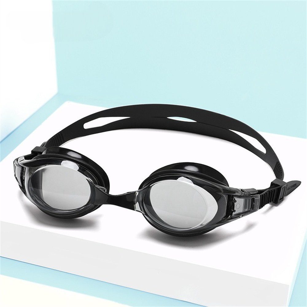 Rouemi Schwimmbrille Schwimmbrille für Erwachsene, wasserdicht komfortabel Taucherbrille Schwarz