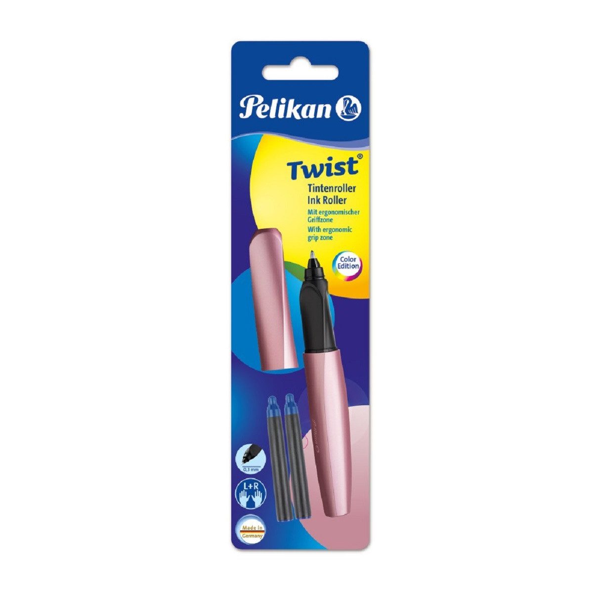 HAMELIN PAPERBRANDS Tintenroller Pelikan Tintenroller Twist LH & RH girly rose Blister