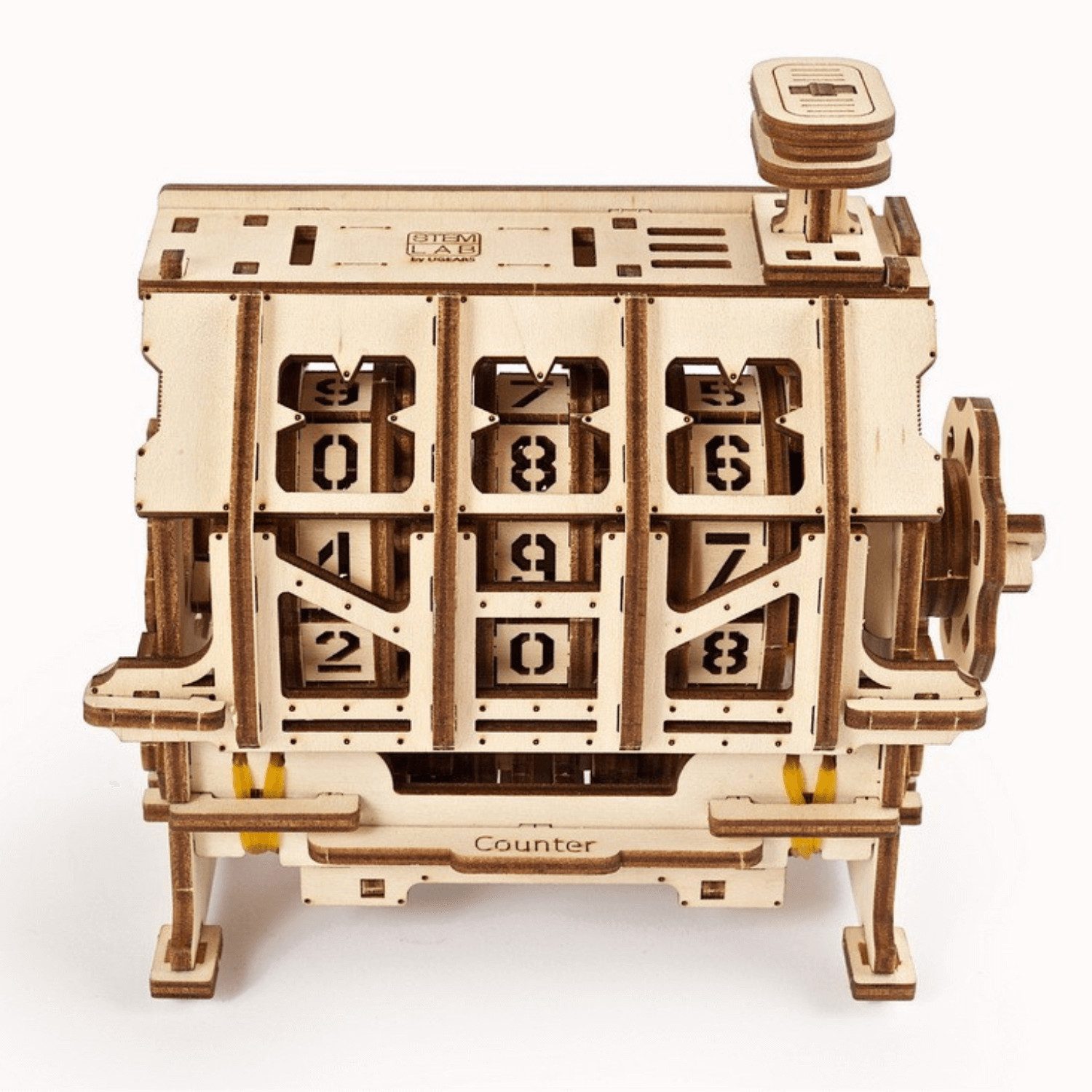 UGEARS Puzzle Ugears Klick Zähler Mechanisches Holzpuzzle, 157 Puzzleteile